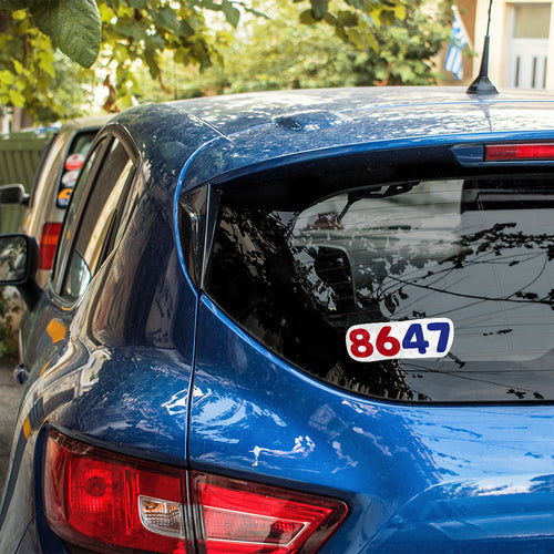 8647- Anti-Trump Anti-MAGA Vinyl Sticker
