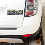 Work Harder for Billionaires Vinyl Sticker