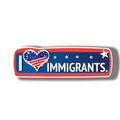 I Love Immigrants Vinyl Sticker