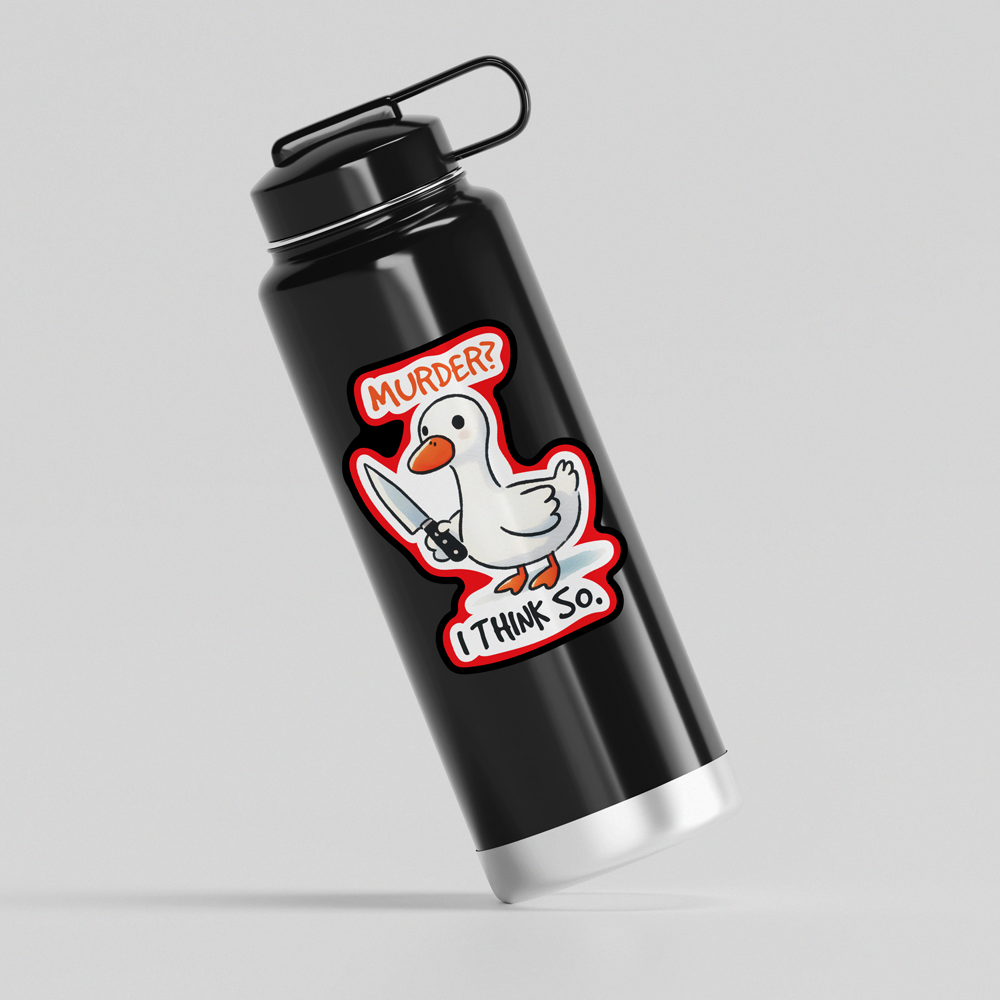 Murder? I think so! Vinyl Sticker