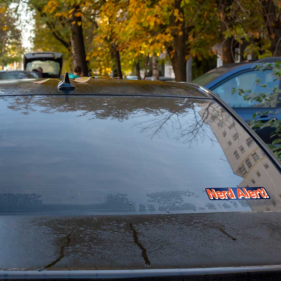 Nerd Alert Vinyl Sticker