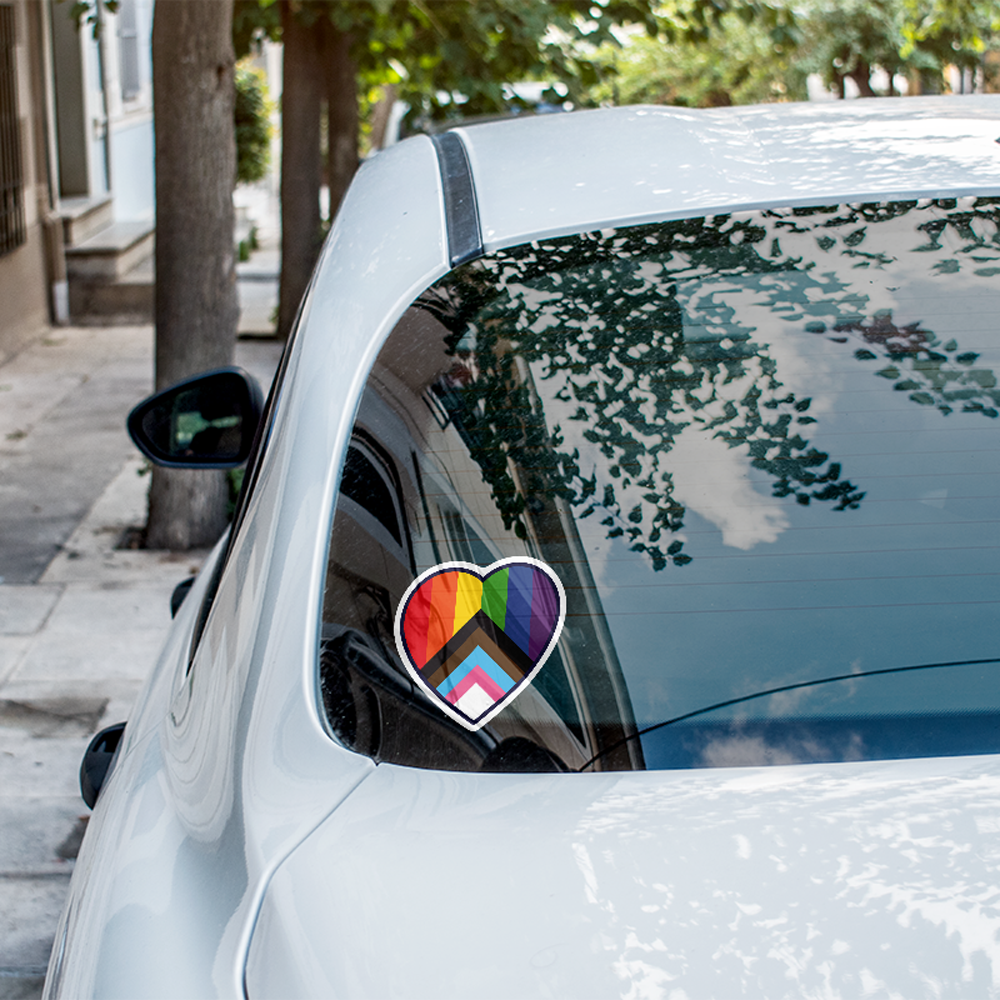 Pride Heart Vinyl Sticker