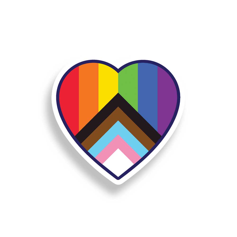 Pride Heart Vinyl Sticker