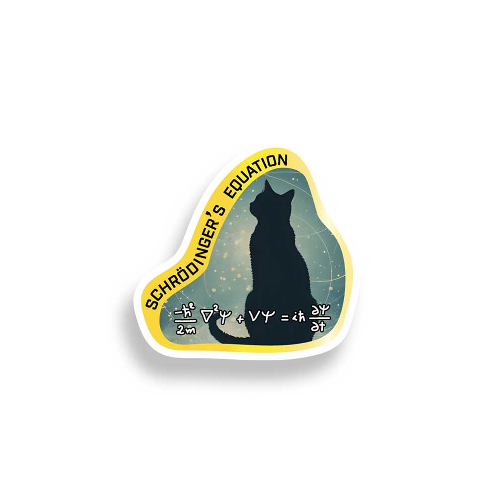 Schrödinger’s Equation Vinyl Sticker