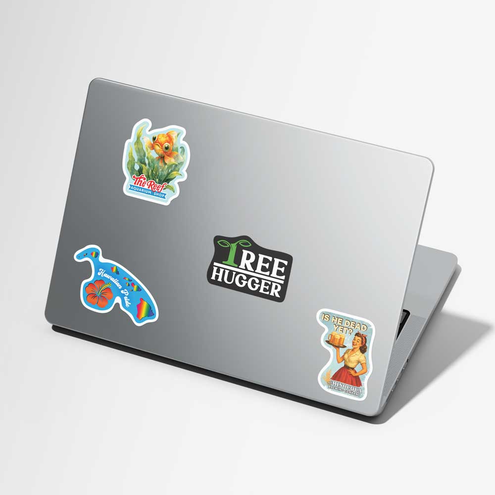 Tree Hugger Vinyl Sticker
