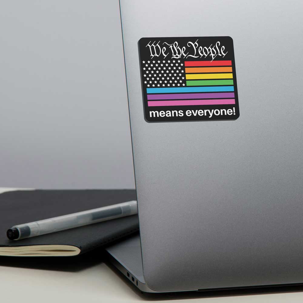 We the People Means Everyone Vinyl Sticker