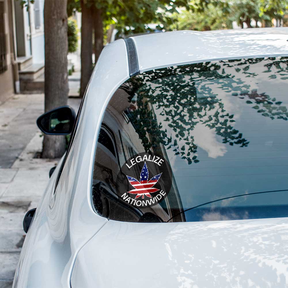 Legalize Marijuana Nationwide Vinyl Sticker